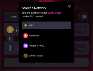 BOMB Testnet screenshot